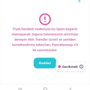 Binance Pancake V3 İle Uyumlu Değil
