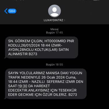 Lüx Aydın Turizm Manisa'da Gecikme Ve Saygısız Personel Sorunu