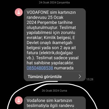 Vodafone Sim Kart Hakkında