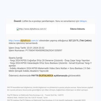 Dijital Hoca Siparişim Gelmedi İletisim Kurulmuyor