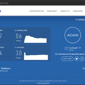 TÜRKSAT Kablo Net İnternet Yavaşlığı Ve Müşteri Hizmetleri Sorunları