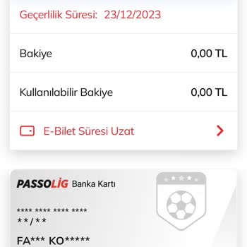 Passolig Banka Kartı