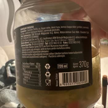 BİM Fıçı Kornişon Turşu Sinek İlacı Kokuyor