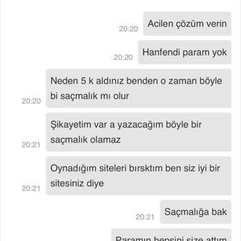 Sahabet İade İstiyorum Acilen
