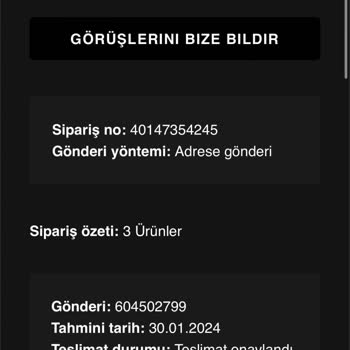 Bershka Eksik Ürün Yolladı