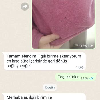 Sementa Triko Defolu Ürünü İade Almıyor