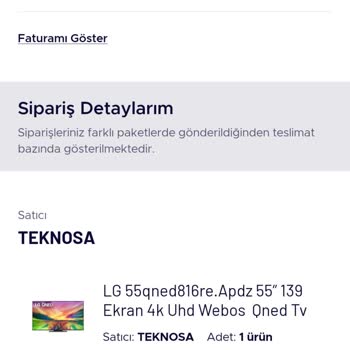 Teknosa Faturamı 2 Gün Geç Düzenledi