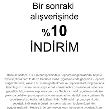 Sephora Hediye Kuponu Kullanılmıyor