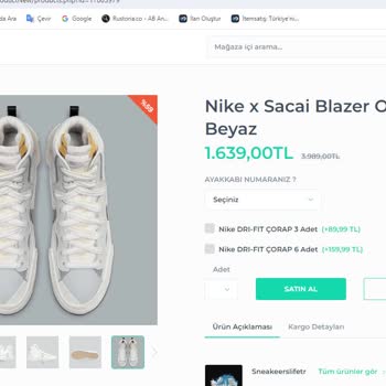 Sneakerslife.tr Tüketici Haklarını Hiçe Sayıyor, Ücret İadesi Yapmıyor