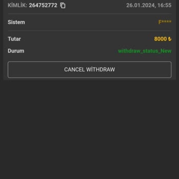 Betrar Çekim Ve Ödeme Yapılmaması