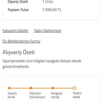 Civil Mağazacılık Kargoya Teslim Edilmeyen Ürün
