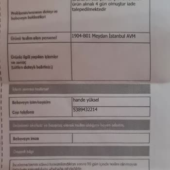 E-Bebek Pişmanlıktır (Sattığı Ürün İade Almıyor)