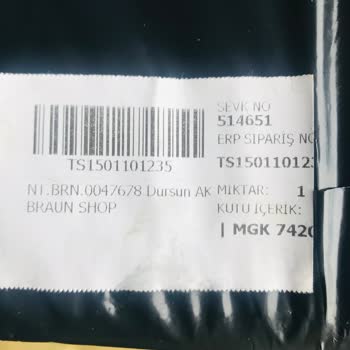 Braunshop.com.tr İade Ve Kargo Kodu Duyarsızlığı
