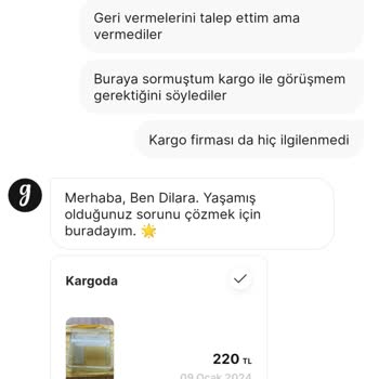 Gardrops Uygulaması İle Kargo Firması Sorumu