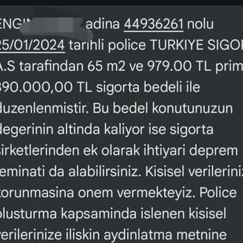 Türkiye Sigorta DASK Hesabımdan Para Çekiyor