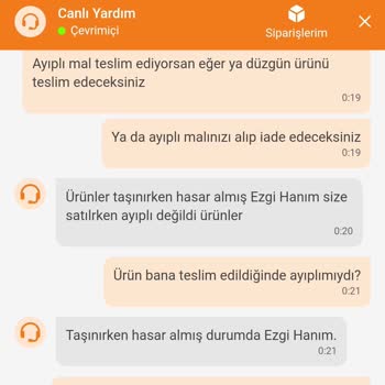 Trendyol GO İlgisizliği Ayıplı Hasarlı Ürün Zorlaması