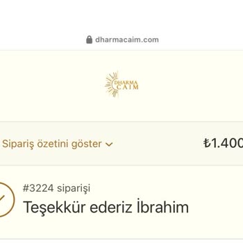 DharmaCaim Siparişim Kargoya Verilmedi. Satıcı İle İletişime Geçemiyorum.