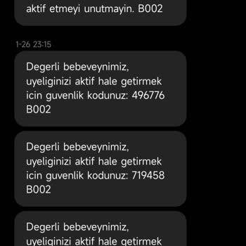 ebebek Usulsüz Kayıt Oluşturulmuş