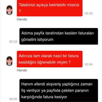 Payfix Kesilen Fatura Maile Düşmemiş