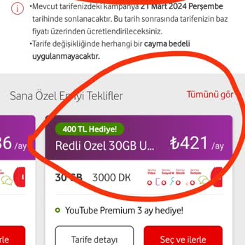 Vodafone Tarife Değişikliği Saçmalığı