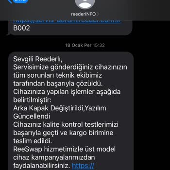 Reeder Telefon Servis Macerası Ve Mağduriyetim