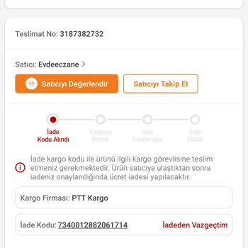 PTT Kargo Kurye Tarafından Alınan İade Kargom Kayıp