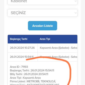 Kablo Net TÜRKSAT Kablo İnternet Kesintileri