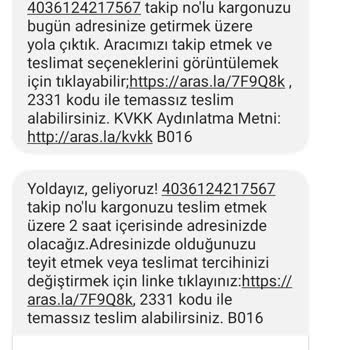Aras Kargo Başkasının Kargosuna Yanlış Telefon Verme