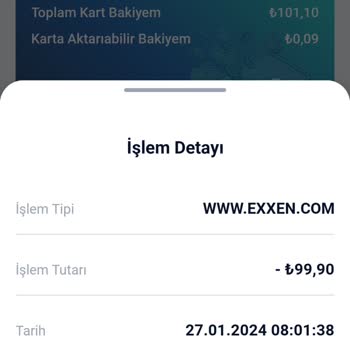 Para Çekilen Para Exxen İade Talebi