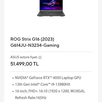 Asus Bilgisayar Estore Ürün Doğru Sergilenmiyor
