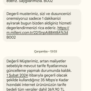 Millenicom Şikayet Artış Olmaz