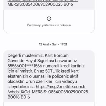 Metlife Bilgim Dışı Kredi Kartı Çıkarması