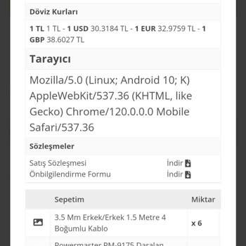 Mert-er Elektronik Yazılandan Yarım Metre Kısa Ürün Gönderdi