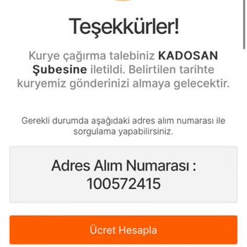 MNG Kargo Kargo Evden Alınamaması Kadosan Şube