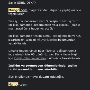 Mango'dan Aldığım Montun Kalitesizliği