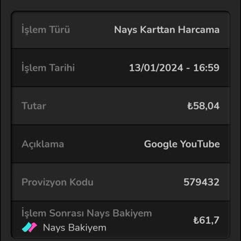 Nays Youtube.com Premium 50% İadesini Yapmıyor