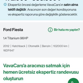 Vavacars Ön Fiyat Teklifi Ve Ekspertiz Sonrası Fiyat Vermeme