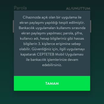 TEB Bankasına Giremiyorum Güvenlik Uyarısı Veriyor