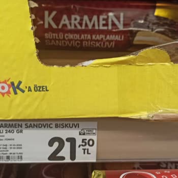 Şok Market Raf Fiyat Farkı
