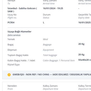Pegasus Havayollarının Haksız Olarak Çalıştığı Bagaj Ücreti