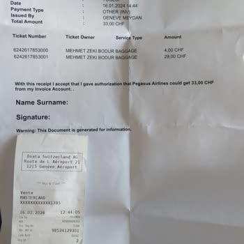 Pegasus Havayollarının Haksız Olarak Çalıştığı Bagaj Ücreti