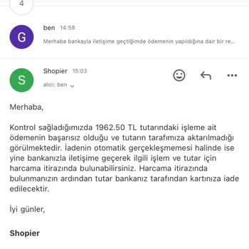 Shopier Sipariş Oluşturmadı, Ödeme Alındı