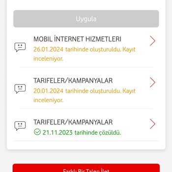 Vodafone Hediye Duran Faturaya Rağmen 65 TL İnternet Yansıtması