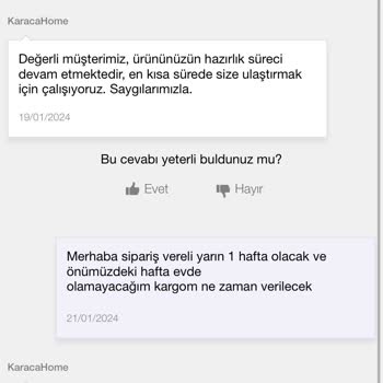 Karaca Home Siparişi Kafasına Göre İptal Etti Fiyat Yükseltti