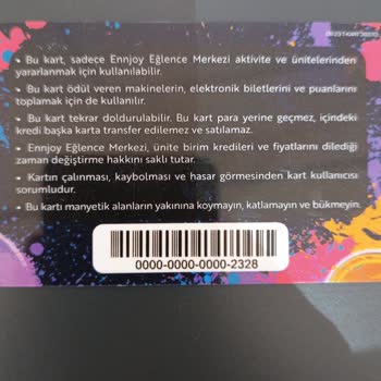 Ennjoy Oyun Alanı (Entepe) İçeride Kullanmadığım Bedelin Geri İadesi