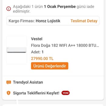 Trendyol Ücret İadesi Sorunu