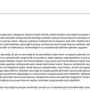 MUSKİ Su Aboneliği