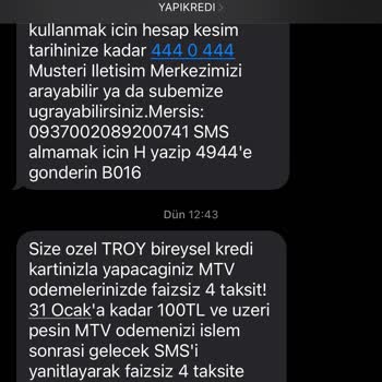 Yapı Kredi MTV Taksit Kampanyası Adı Altında Müşteri Mağdur Ediyor