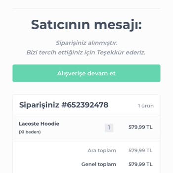 Shopier'de Bulunan Benz Wear İsimli Satıcının Para İadesi Yapmaması