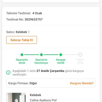 Trendyol Ve Kelebek Mobilya Ürünümü Teslim Etmiyor.